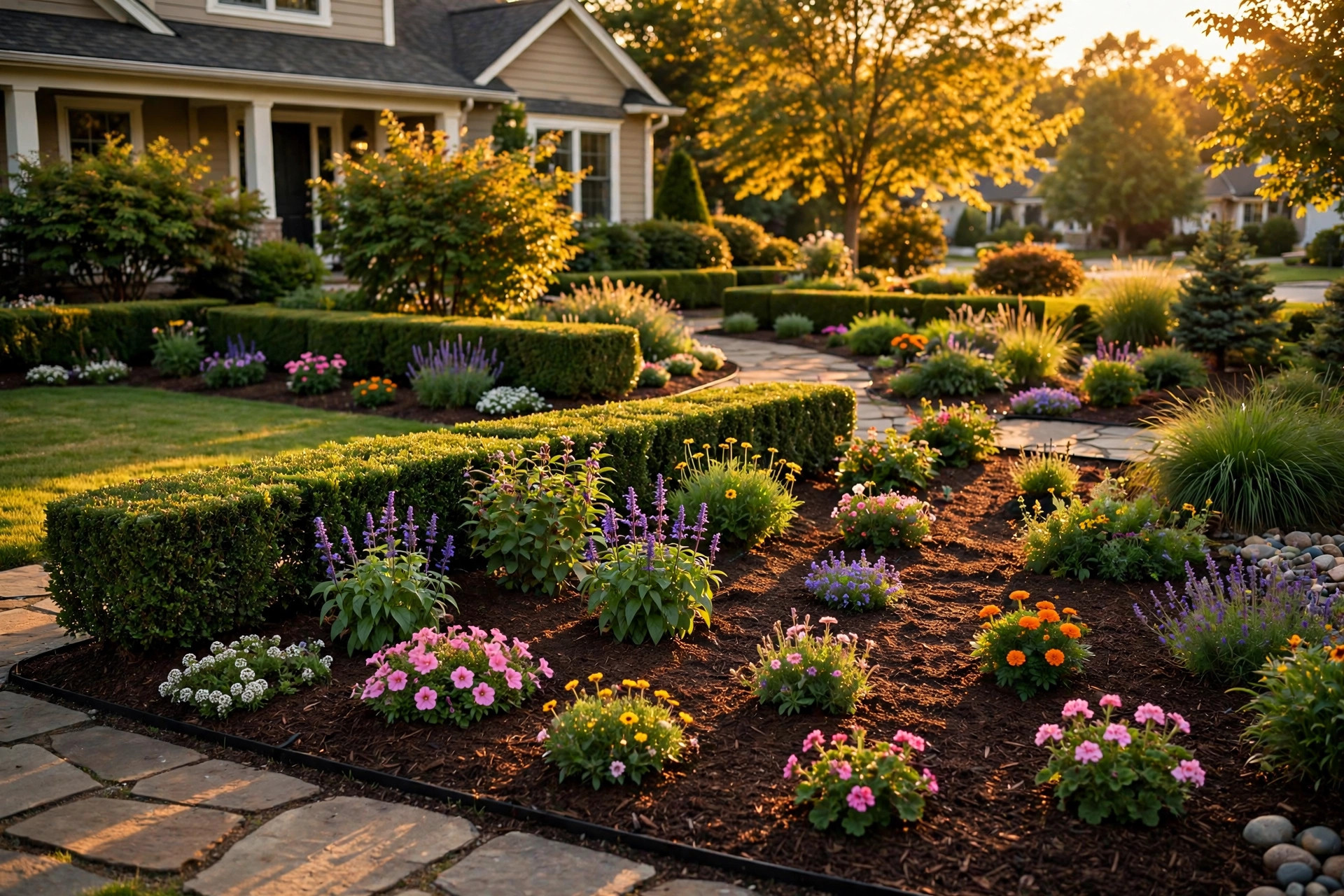 Sample landscaping website concept photography